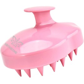 URTHEONE Silicone Scalp Massager Shampoo Brush Wet Dry Pink