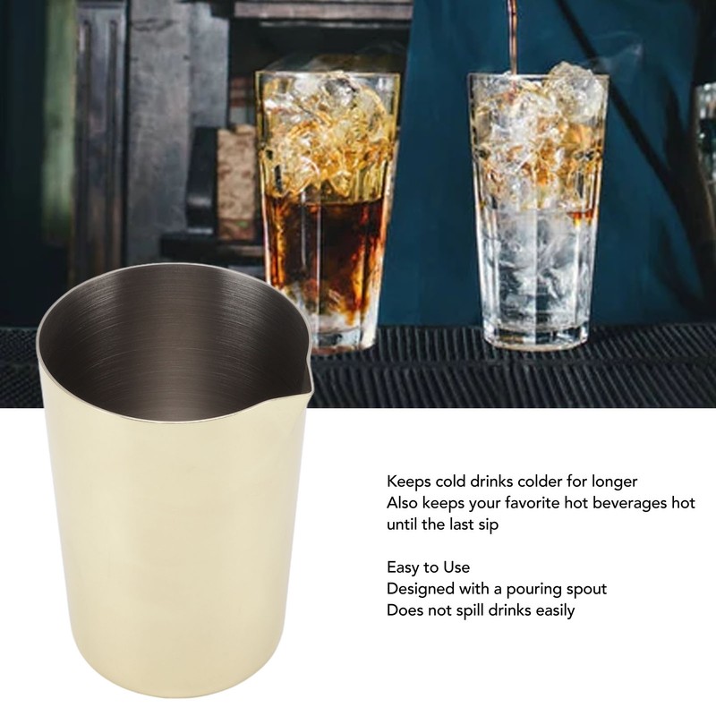 Bartending Cup Dishwasher Safe Rust Proof Stainless Steel Cocktail Mixing
