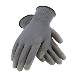 PIP 33-G115/M Seamless Knit Polyester Glove with Polyurethane Coated Smooth Grip on Palm and Fingers