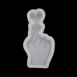 Love Heart Hand Epoxy Resin Mold Silicone Pendant Mold Soap Mold Resin Casting Mold for Jewelry Making