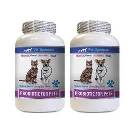 Dog Breath aid - PROBIOTICS for Pets - Dogs Cats - Bad Gas and Breath Treats - Advanced Immune Boost - Dog probiotics for Allergies - 2 Bottles (120 Treats)