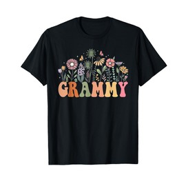 Grammy Wildflower Floral Birthday Baby Shower New Grammy T-Shirt