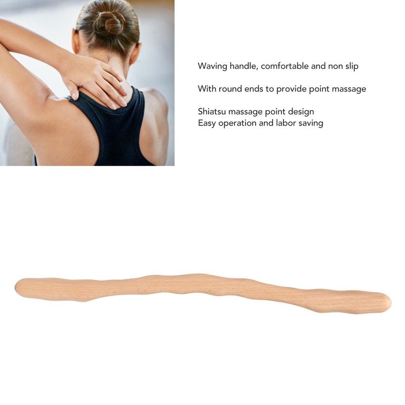 Wooden Scraping Stick Muscle Relaxation Reduce Discomfort Skin Guasha Wand