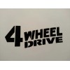 Unbranded 4 WHEEL DRIVE DECAL**FOR WILLYS **JEEP CJ YJ TJ