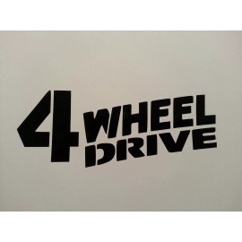 Unbranded  4 WHEEL DRIVE DECAL**FOR  WILLYS  **JEEP CJ YJ TJ  * SCOUT * MILITARY * TOYOTA