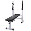 vidaXL Black Fitness Workout Bench - Adjustable and Space-Efficient Weight