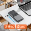 MEETION Foldable Bluetooth Keyboard with Touchpad, Portable Wireless, Gray