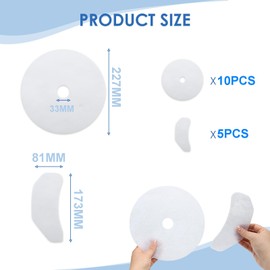 Tumble Dryer Filters Universal Cloth Dryer Exhaust Filter Kit, 15PCS Cotton Filter Dryer Filter Replacement Cloth Dryer Exhaust,Dryer Filter Parts Accessories for Clothes Dryer Filter Replacement
