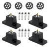 [4 Pack] Heavy-Duty Anti-Vibration Pads Rubber Isolator Mounting Brackets Kit
