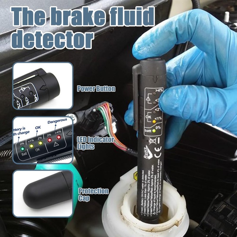 HEVLE Brake Fluid Liquid Tester Pen, Auto Tester Tool, Auto