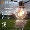 addlon 56FT(50+6) Solar String Lights Outdoor with Remote, 27 Shatterproof
