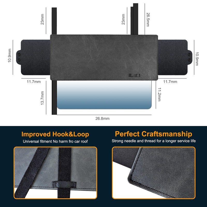 Veharvim Sun Visor for Car with 2 Side Sunshade, Upgraded