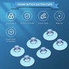Dovhmoh 100pcs Transparent Suction Cup Plastic Suction Cup Without Hook