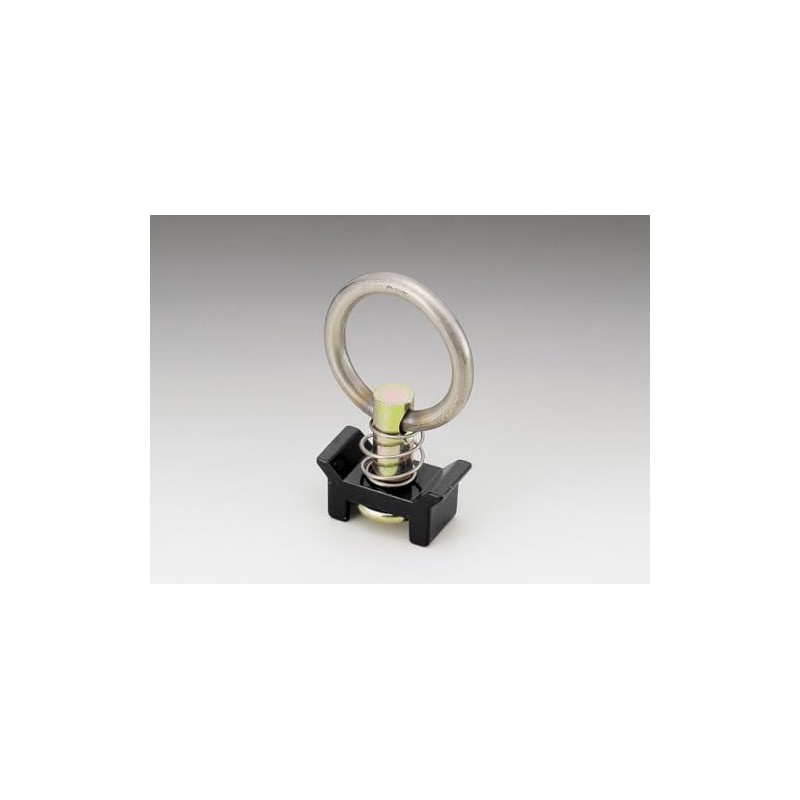 キジマ(Kijima) バイクパーツ ワンタッチリング 1個入り ワンタッチレール用 車両固定 トランポ ブラック 303-0041B