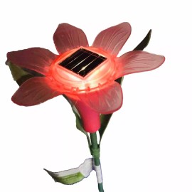 Unbranded Solar Stake Pink Flower ShapedSolar Light Landscape Lamp for Garden Yard Patio
