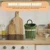COLLBATH Wicker Basket Stackable Storage Baskets for Dishwasher Wall Storage