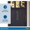 Distinctions by Hillman 843329 4-Inch Brushed Nickel Flush-Mount House Number