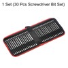 sourcing map 30pcs Screwdriver Bit Set 1/4" Hex Shank 4"