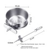 4 Pieces Parrot Food Cup Stainless Steel Bird Food Fruit