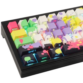 JakeTsai Keycaps, 131 Keys Double Shot Keycaps Transparent, PBT Keycaps Set with Cherry Profile, Backlight, Keycaps for Cherry MX Switch Mechanical Keyboards