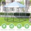 EUNHOO Outdoor Dog Kennel,6.9'L x 6.9'W x 7.5'H Metal Wire