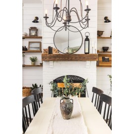 Rustic Ceramic Vase 12 Inch with 3 Artificial 22 Inch Eucalyptus Stems Antique Style Vase for Home Decor, Vintage Inspired Vase with Greenery Stems Artificial Plants Decor in Gift Box for Room Decor