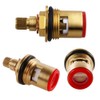 Brass Ceramic Cartridge, G1/2" Tap Ceramic Stem Cartridges Replacement for