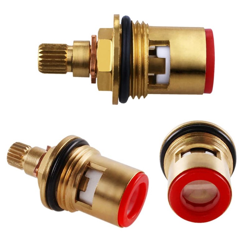 Brass Ceramic Cartridge, G1/2" Tap Ceramic Stem Cartridges Replacement for