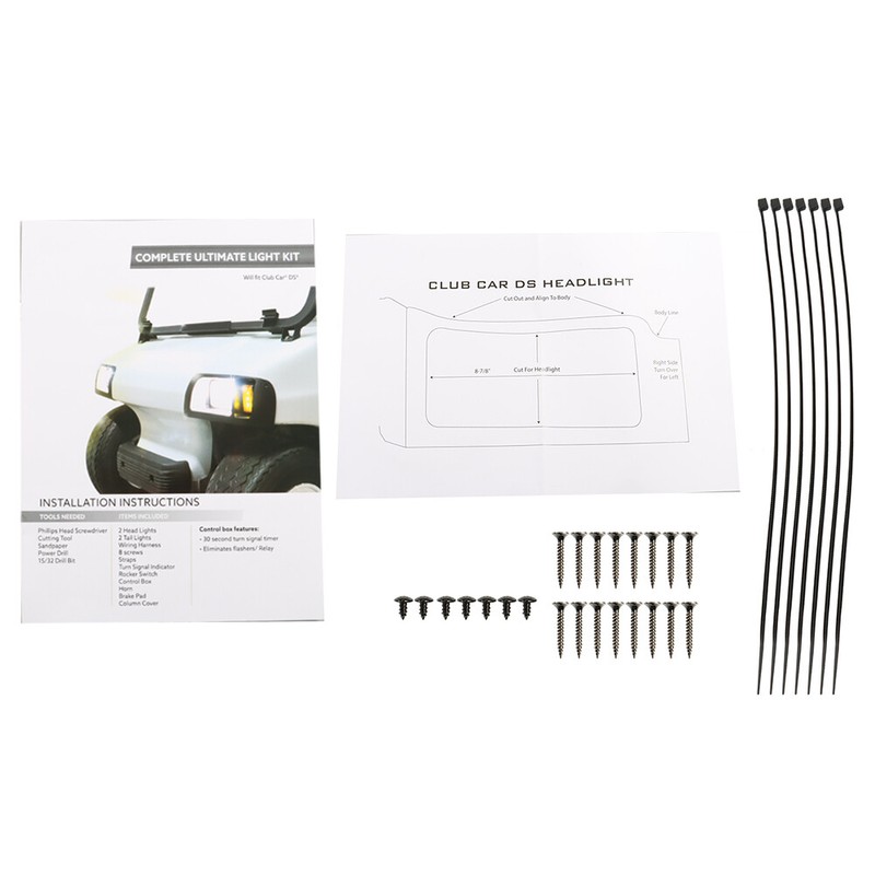 labwork New LED Headlight and Tail Light Kit For Club