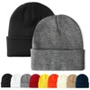 PFFY PFFY 2 Packs Unisex Beanie Hats for Men Women