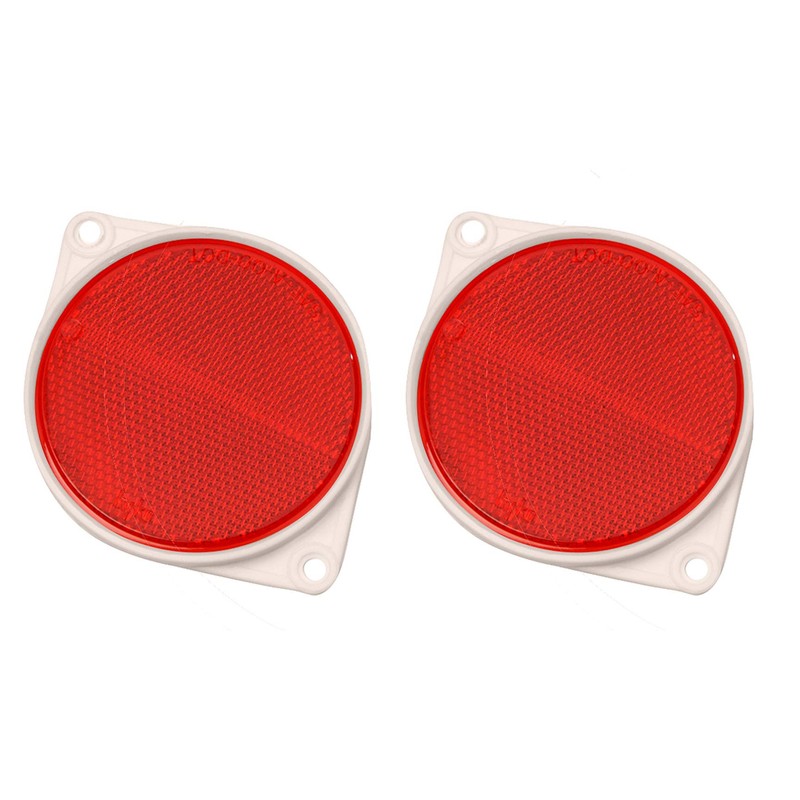 Hy-Ko Carded Reflectors, High Visibility Light Reflective Markers for Driveway,