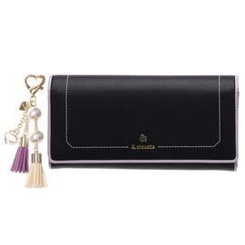 Chouette Samantha Thavasa Long Wallet, Wallet, Cover, Accent Color, Simple, Women's, Adults, Girls, Cute, Stylish, Gift Wrapping, Samantha, Black