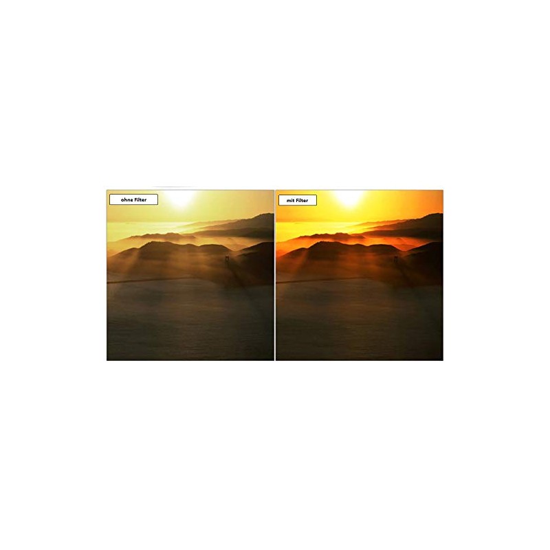 46 mm Professional Gradient Colour Filter Orange Colour Filter Graduated