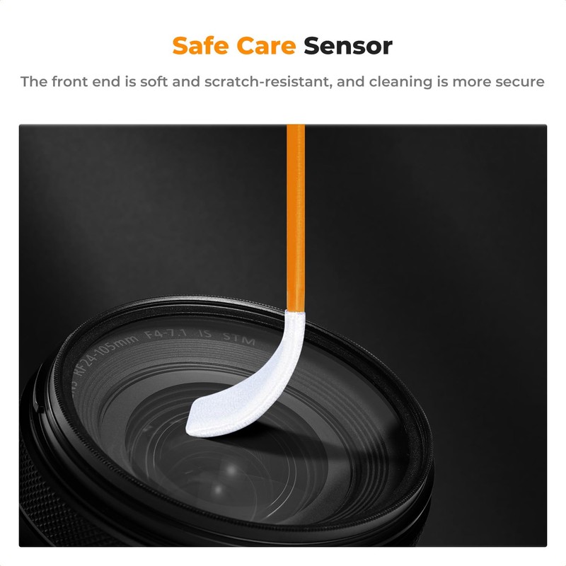 K&F Concept Sensor Reinigungsset mit 6pcs Mikrofaser Swabs 24mm für