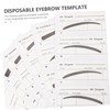 minkissy Makeup Eyebrow Stencil Disposable Template Eyebrow Stickers Kit 6pcs