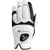 Hirzl Hybrid PLUS Golf Glove (White/Black, Medium/Large)