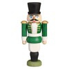 Seiffener Volkskunst Nutcracker Hussar 9 cm (Green)