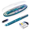WRITECH Clictek Fountain Pen Set: Retractable Style Blue Ink Medium