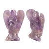 Faux Crystal Angel Figurine Carved Peace Healing Pocket Angel Statue