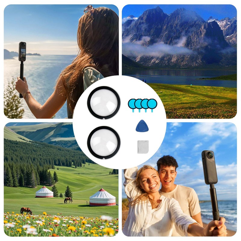 HAPPOW Pack of 2 Lens Protectors for Insta 360 X3,