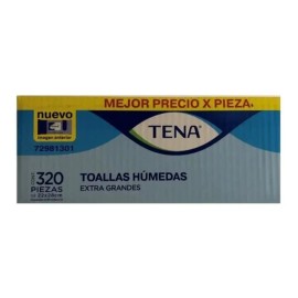 Tena Toallas Húmedas  Extra Grande 320 Toallitas