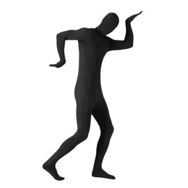 Gaoin - Disfraces de cuerpo completo de elastano Zentai Body negro