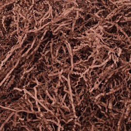 Arcadia Garden Products RPC05BR Crinkle Shredded Color Paper Filler Box Stuffing for Gift Wrapping & Crafts, Basket Filling, Confetti, Packaging & Shipping - 5 lbs - Brown