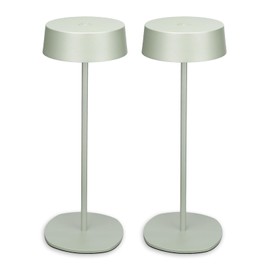 TORCHSTAR Rechargeable Table Lamps, LED Cordless Table Lamp, Dimmable Portable Indoor/Outdoor Desk Lamp, 4000mAh Battery Operated, 2700K Soft White, Hidden Charging Port, Green, Pack of 2