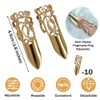Ouliget Adjustable Fingernails,Middle Ages Court Style Queen Fingernail, Reusable Detachable