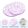 sourcing map 2pcs Foil Acrylic Cup Coasters, Round Acrylic Drink