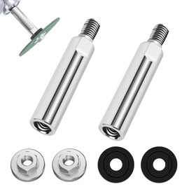 QZKJQDD M10 Angle Grinder Extension, Sanding Disc, Polisher Shaft, Connecting Rod Set, Grinding Attachment for Angle Grinder (Pack of 2)