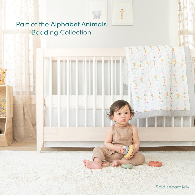 aden + anais Essentials Classic Poplin Crib Sheets, 100% Cotton