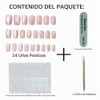 Uñas postizas a presión con efecto ojo de gato brillante