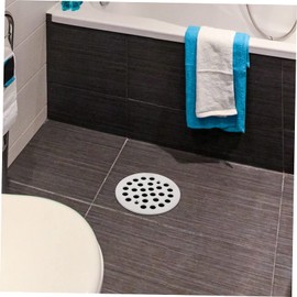 SHINEOFI 2pcs Stainless Steel Floor Drain Covers Round Strainers for Kitchen Bathroom Sinks Odor Prevention Clogging Protection Durable Utility Sink Accessories